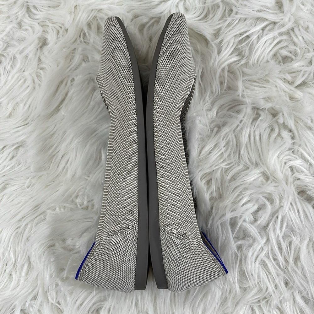 ROTHY’S The Point in Flax Birdseye Size 7.5 Flats Slip On Shoes - Picture 11 of 14